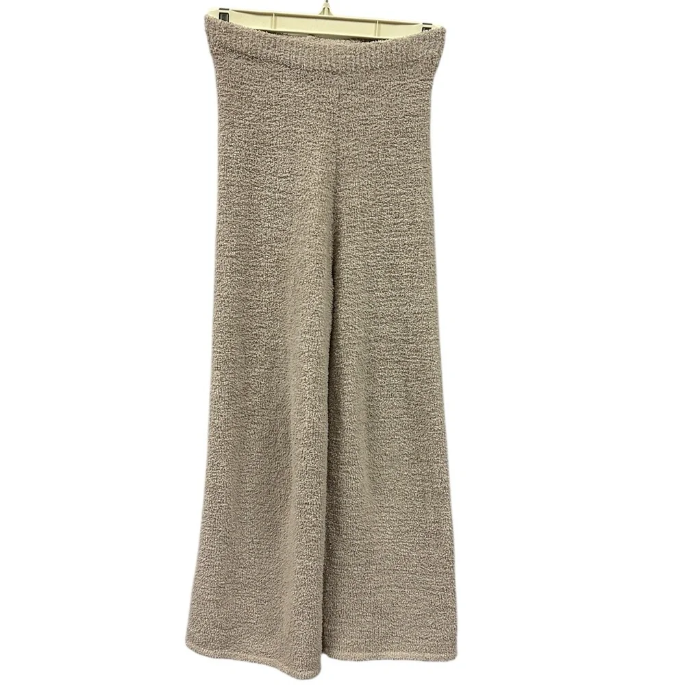 MorrisDay The Label Cream Cozy Knit Lounge Pants Soft Texture High Waist Pull On - Picture 9 of 10